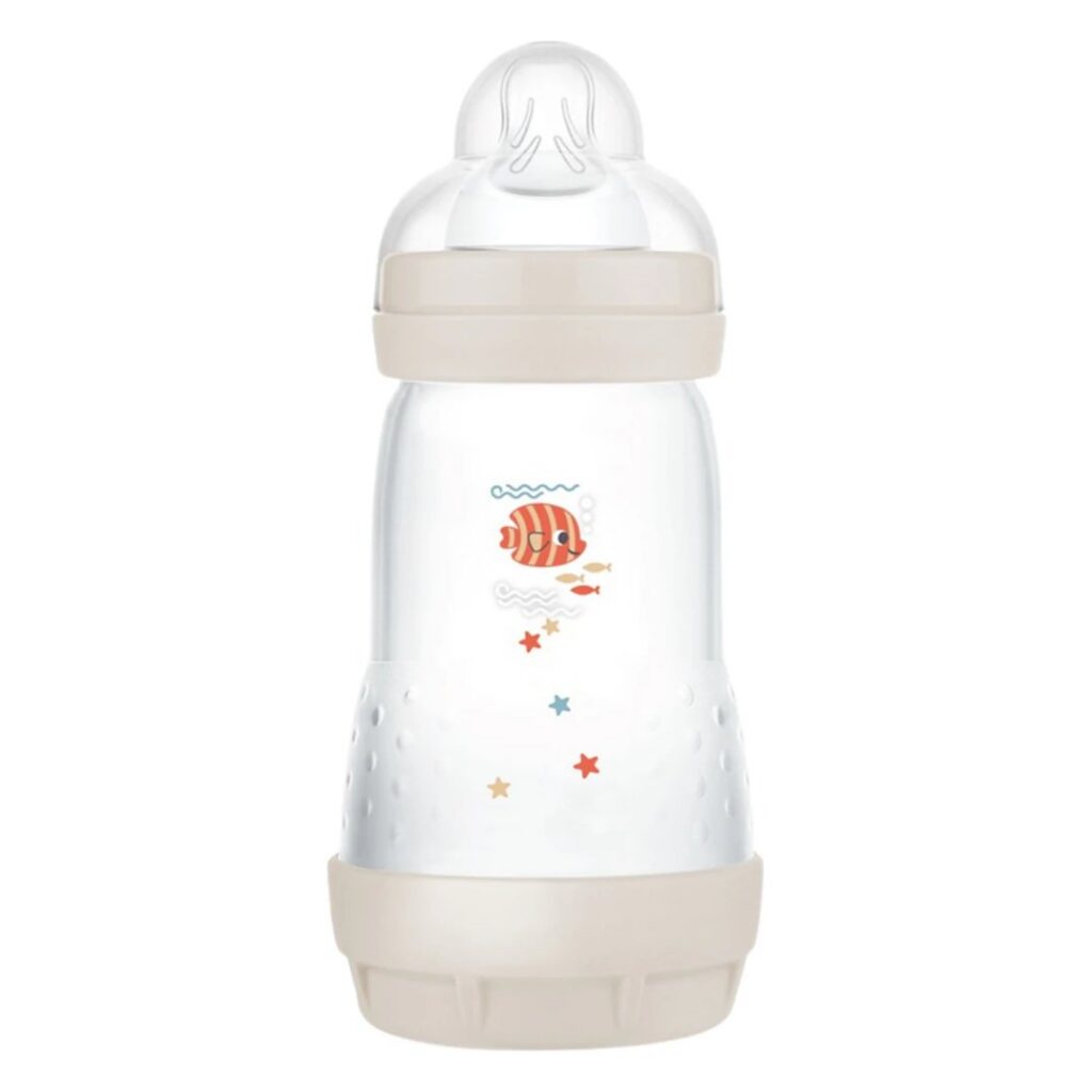 MAM Anti-Colic – antikoliková kojenecká láhev 260 ml, 2+ m, béžová